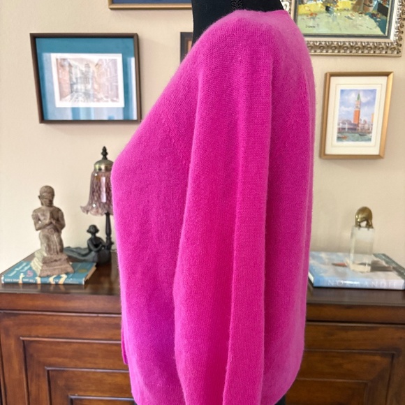 Joie Cashmere Cardigan | Pink | Cashmere Covered Buttons | NWT - Picture 3 of 5